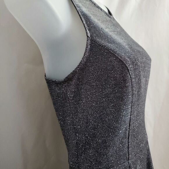 Speechless Womens Glittery Skater Dress Metallic Sleeveless Glam Party Rock XS - Picture 3 of 12